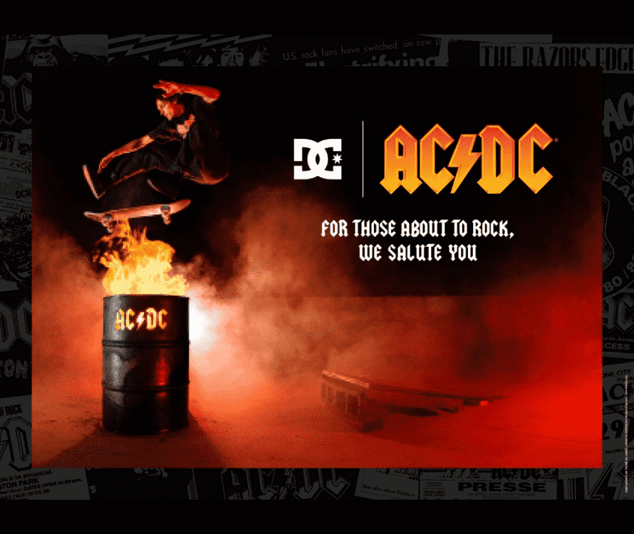 Lançamento DC Shoes Collab AC / DC